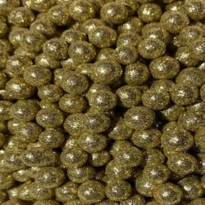 Perlas Diamantadas Oro claro