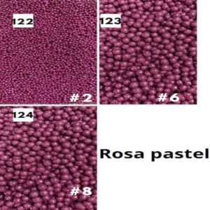 Perlas Diamantadas Rosa Pastel