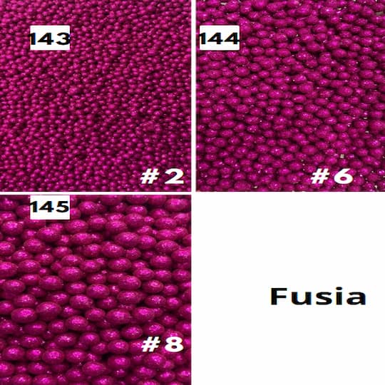 Perla diamantada fusia Perlas Diamantadas Fusia