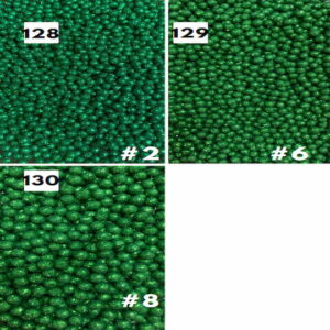 Perlas Diamantadas Verde Oscuro