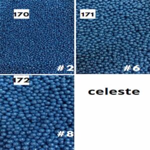 Perlas Diamantadas Celeste
