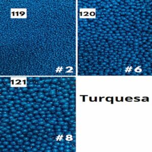 Perlas Diamantadas Turquesa