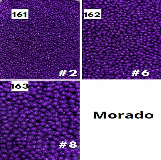 Perla diamantada morado Perlas Diamantadas Morado
