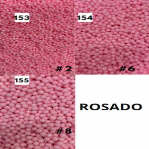 Perlas Diamantadas Tornasol Rosado Claro