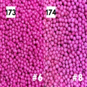 Perlas Diamantadas Tornasol Rosado