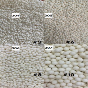 Perlas Mate Blanco #304-7