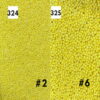 Perlas Mate Amarillas #324-25