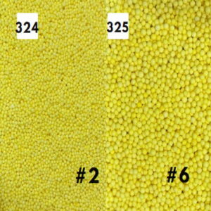 Perlas Mate Amarillas #324-25