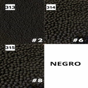 Perlas Mate Negro #313-15