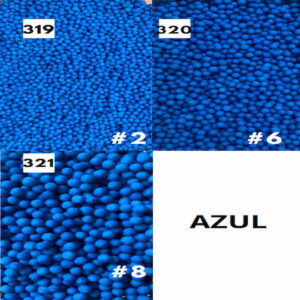 Perlas Mate Azul #319-21