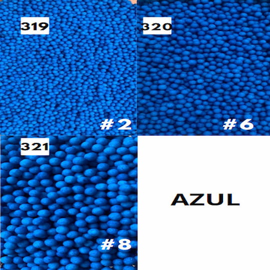 Perla mate azul Perlas Mate Azul #319-21